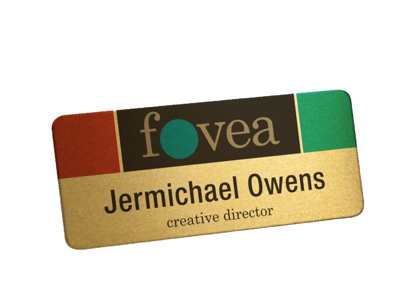 Digitally Printed Metal Name Badge - 9