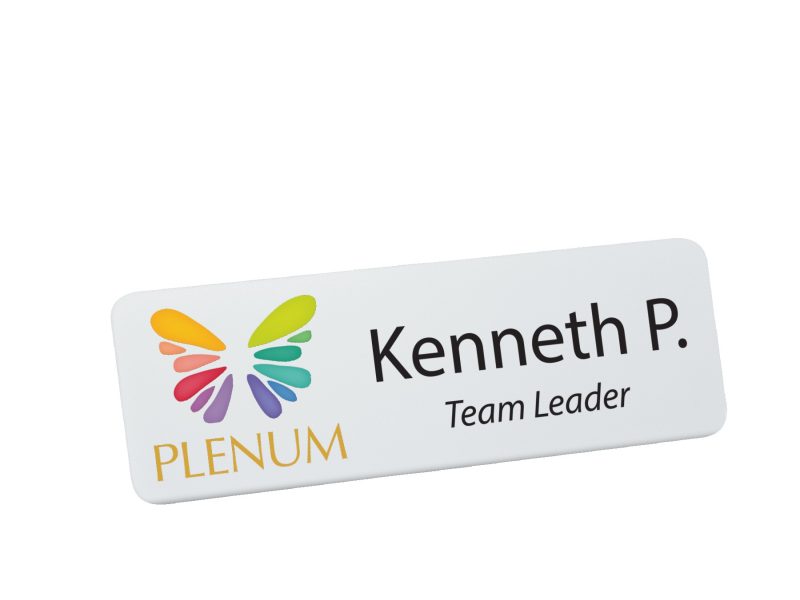 Digitally Printed Plastic Name Badge - 2