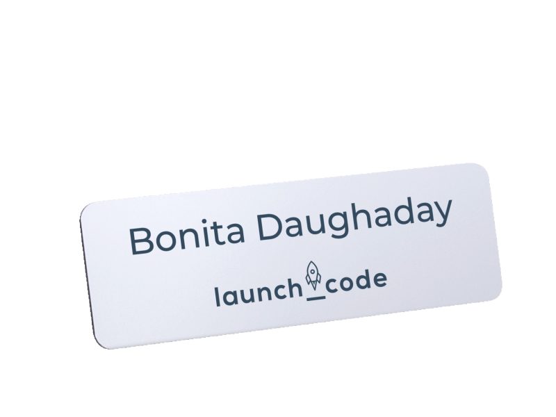 Digitally Printed Plastic Name Badge - 4