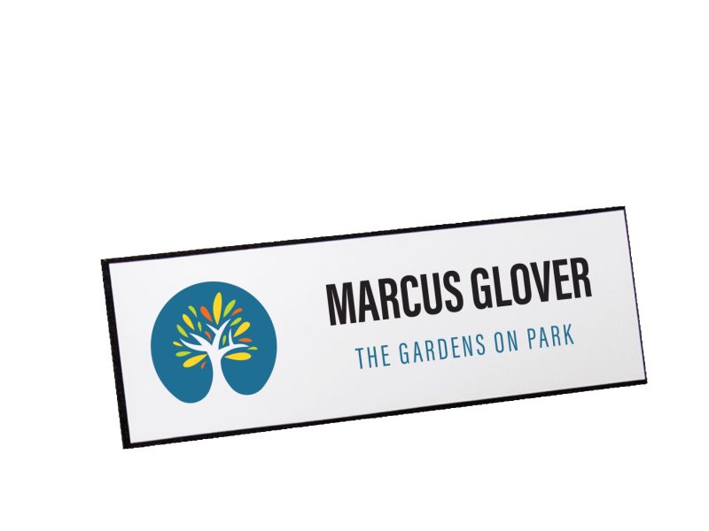 Digitally Printed Plastic Name Badge - 5