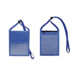 Double Clear Window Neck Wallet Pouch W/ Zipper Pocket - 2