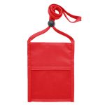 Double Clear Window Pocket w/Back Zipper and Pen Holder Neck Wallet - 2