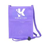 Double Clear Window Trade Show Neck Wallet With Lanyard - 3