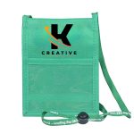 Double Clear Window Trade Show Neck Wallet With Lanyard - 5