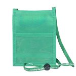 Double Clear Window Trade Show Neck Wallet With Lanyard - 6