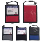 Dual Sided Badge Neck Wallet with Front Pocket - 1