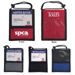 Dual Sided Badge Neck Wallet with Front Pocket