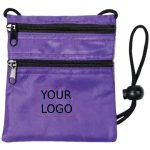 Dual Zip Travel Neck Wallet