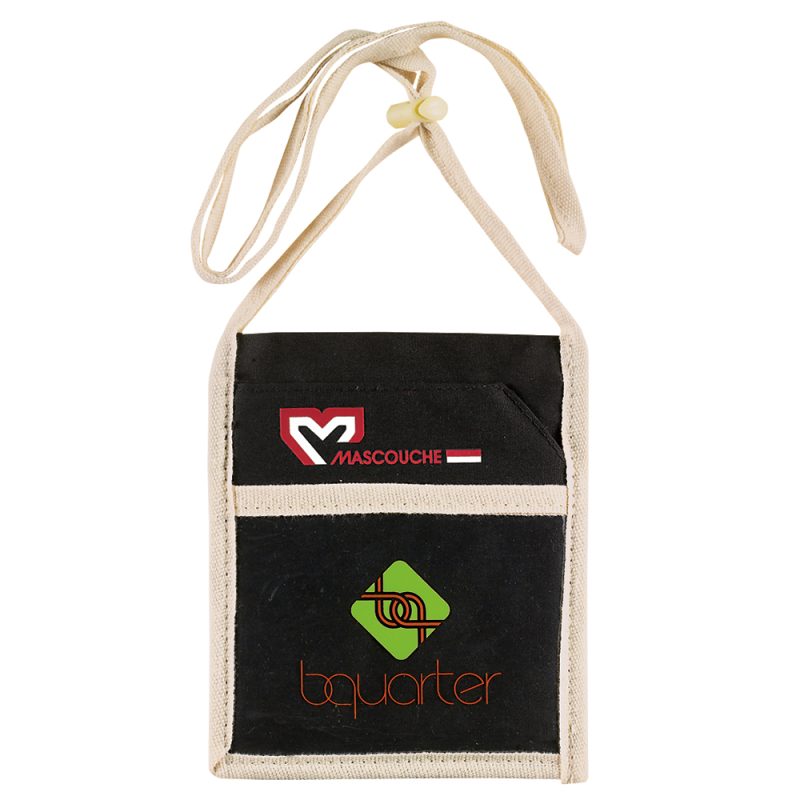 Eco Canvas Convention Neck Wallet - 1