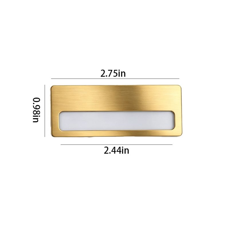 Erasable Replaceable Stainless Steel Name Tag W/ Magnet - 1