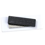 Erasable Replaceable Stainless Steel Name Tag W/ Magnet - 4