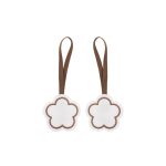 Flower Blank Name Tag Pendant (Recycled Felt Keychain) - 4