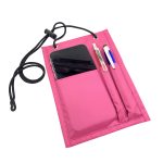 Folded Neck Wallet with Clear Front Window - 1