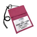 Folded Neck Wallet with Clear Front Window