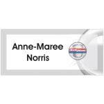 Fort Worth Plastic Name Badge: 3-6 Sq In