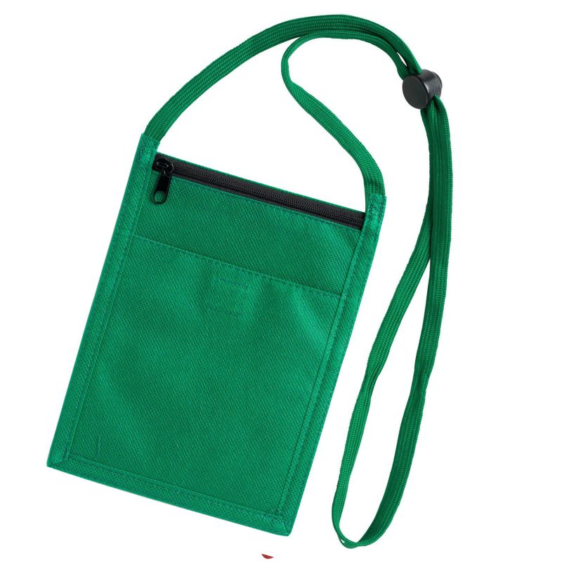 Front Clear Window w/Back Double Pocket Neck Wallet - 2