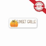 Full Color 50 Mil Name Badge (1"X3") Rectangle