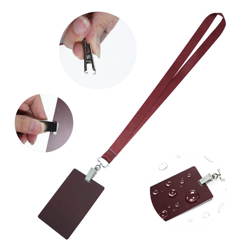 Full Color Matte PVC Event Credential Badge with Optional Custom Lanyard - 1