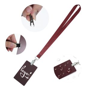 Full Color Matte PVC Event Credential Badge with Optional Custom Lanyard