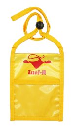 Gold One Pocket Event Neck Wallet w/Printed 3/8" Lanyard
