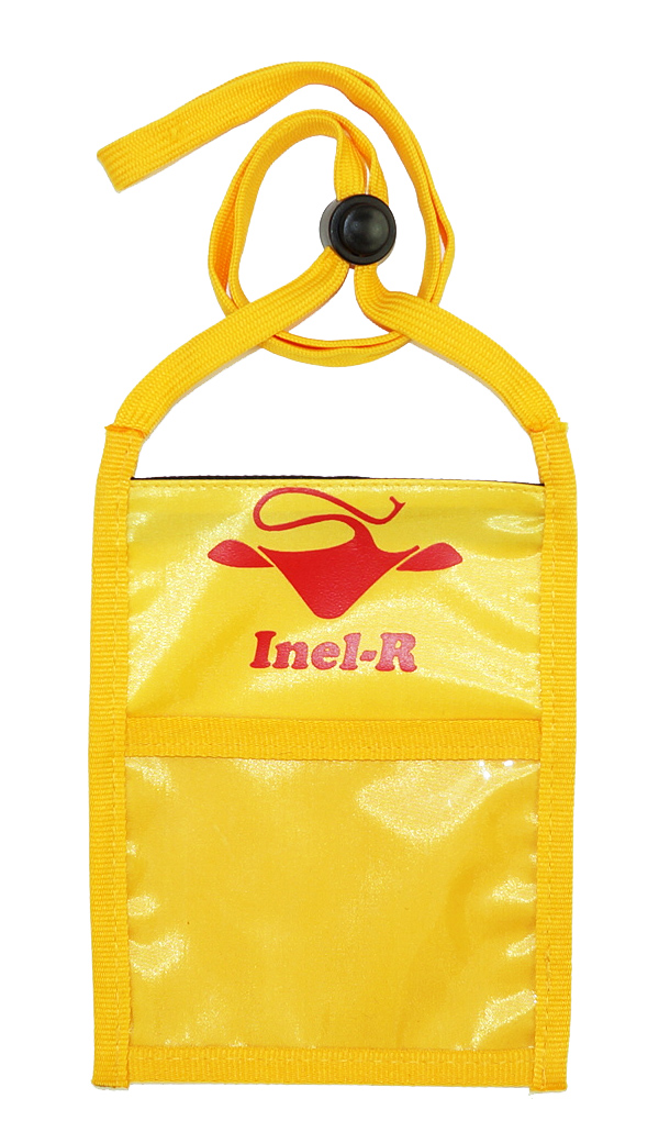 Gold One Pocket Event Neck Wallet w/Printed 3/8" Lanyard