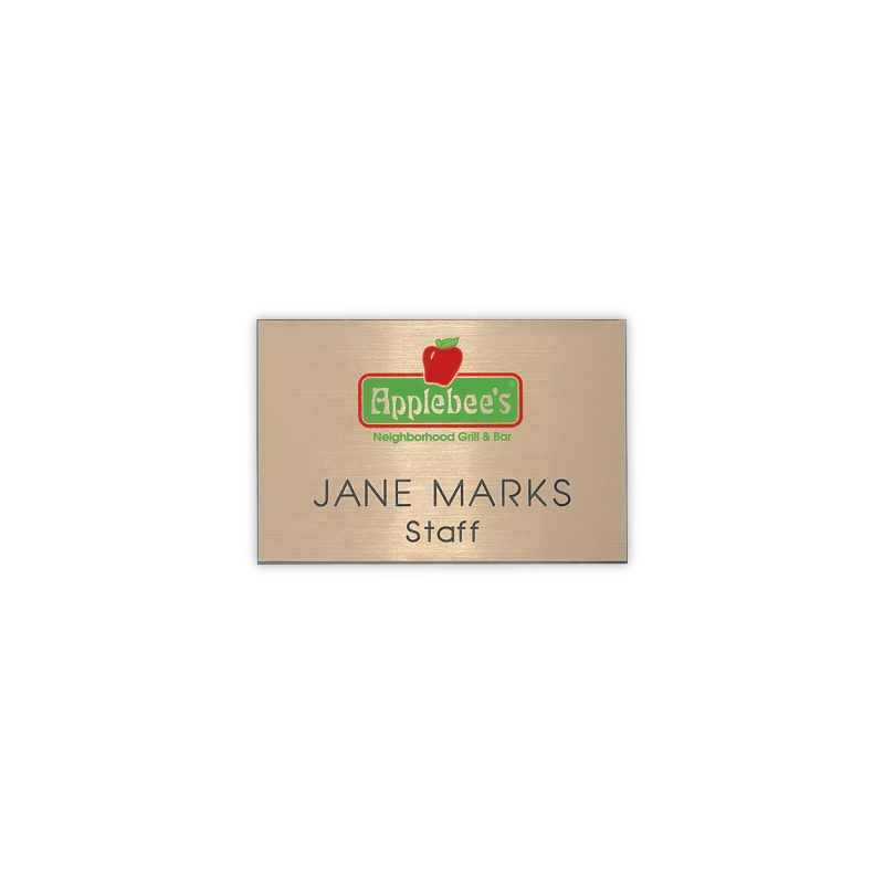 Hollywood Plastic Express Name Badge (Standard size 2" x 3")