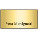 Hollywood Plastic Name Badge (Standard Size 1-1/2" x 3") - 6