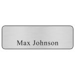 Hollywood Plastic Name Badge (Standard Size 1" x 3") - 1