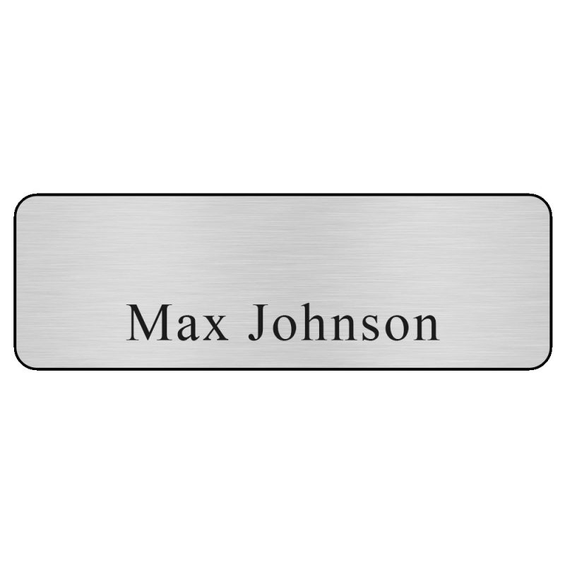Hollywood Plastic Name Badge (Standard Size 1" x 3") - 1