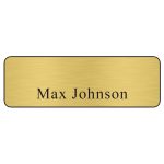 Hollywood Plastic Name Badge (Standard Size 1" x 3") - 3