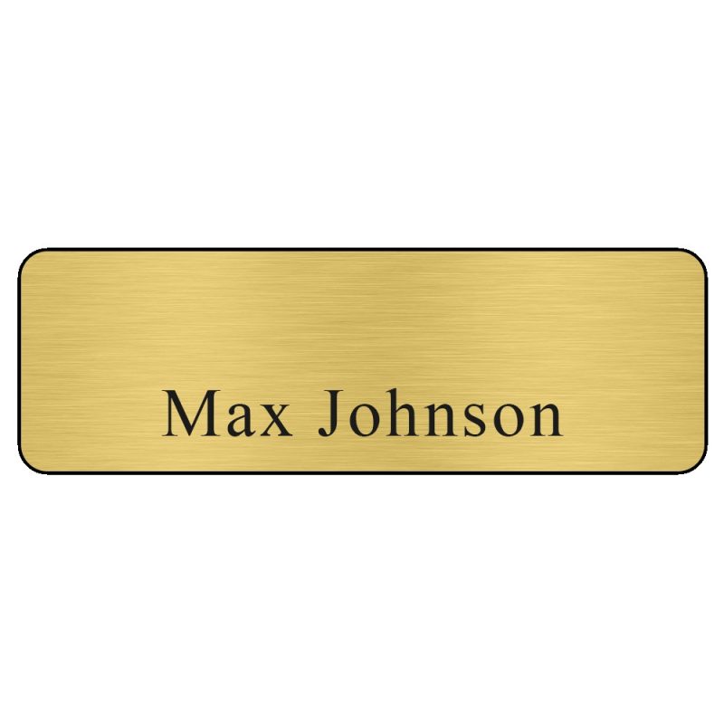 Hollywood Plastic Name Badge (Standard Size 1" x 3") - 3