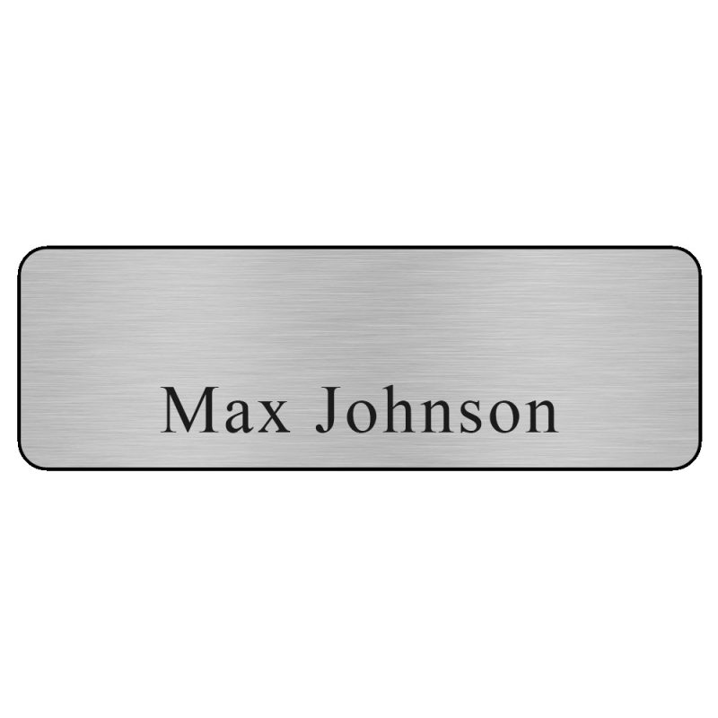 Hollywood Plastic Name Badge (Standard Size 1" x 3") - 4