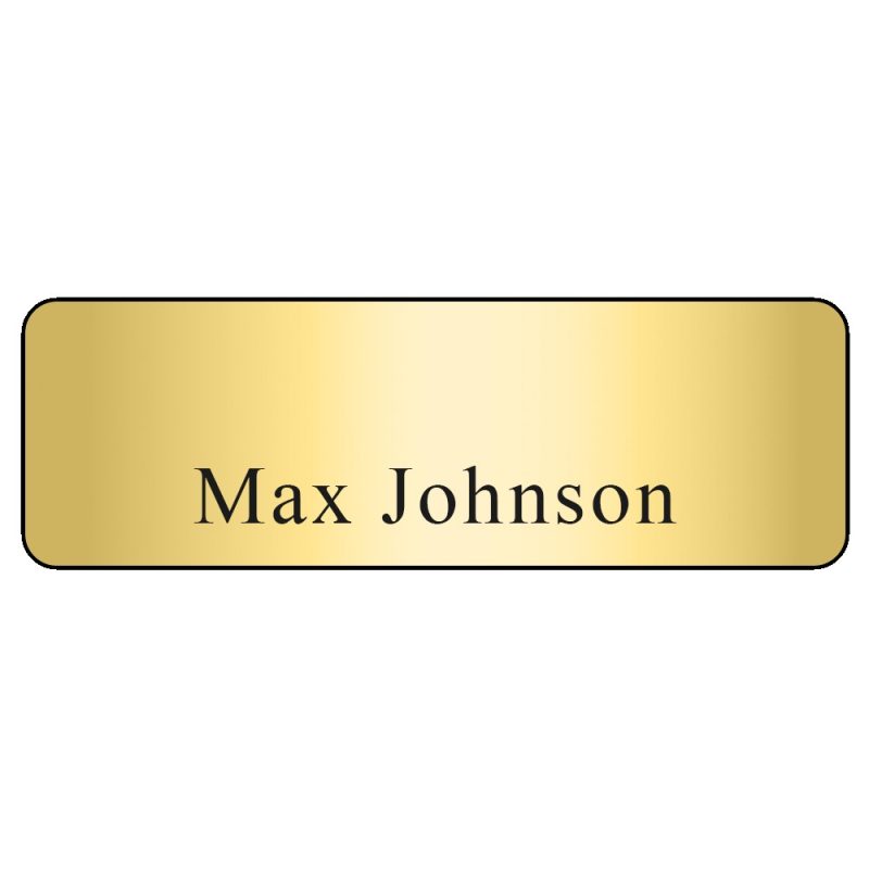 Hollywood Plastic Name Badge (Standard Size 1" x 3") - 7