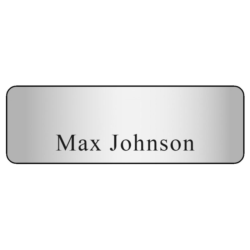 Hollywood Plastic Name Badge (Standard Size 1" x 3") - 8