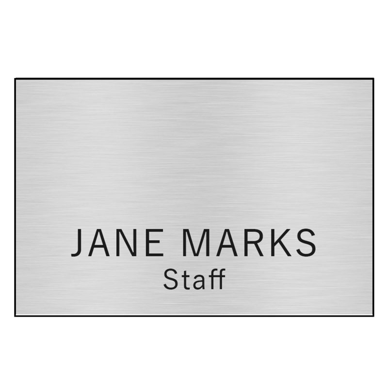 Hollywood Plastic Name Badge (Standard Size 2" x 3") - 1