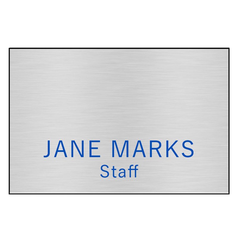 Hollywood Plastic Name Badge (Standard Size 2" x 3") - 2