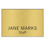 Hollywood Plastic Name Badge (Standard Size 2" x 3") - 3