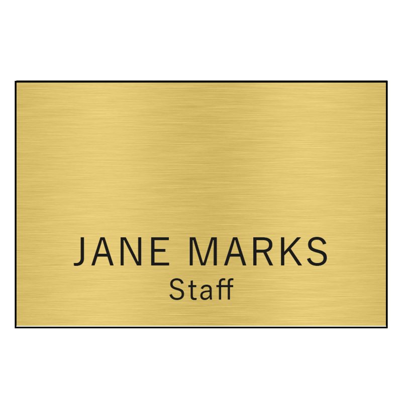 Hollywood Plastic Name Badge (Standard Size 2" x 3") - 3