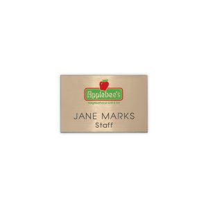 Hollywood Plastic Name Badge (Standard Size 2" x 3")