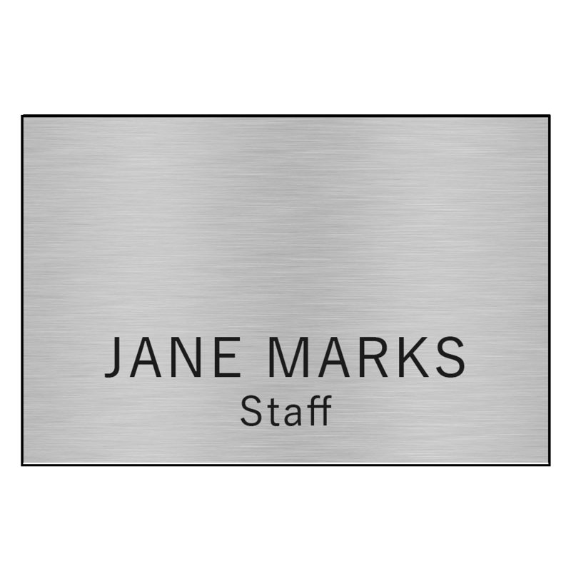 Hollywood Plastic Name Badge (Standard Size 2" x 3") - 4