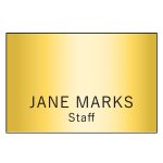 Hollywood Plastic Name Badge (Standard Size 2" x 3") - 5