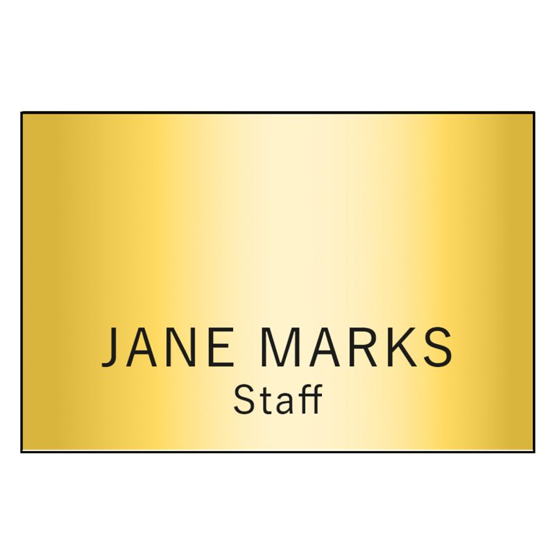 Hollywood Plastic Name Badge (Standard Size 2" x 3") - 5