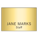 Hollywood Plastic Name Badge (Standard Size 2" x 3") - 6