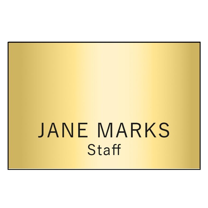 Hollywood Plastic Name Badge (Standard Size 2" x 3") - 6