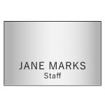 Hollywood Plastic Name Badge (Standard Size 2" x 3") - 7