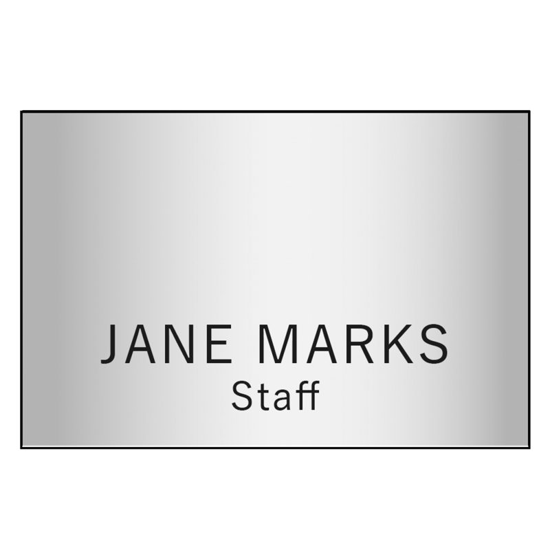 Hollywood Plastic Name Badge (Standard Size 2" x 3") - 7