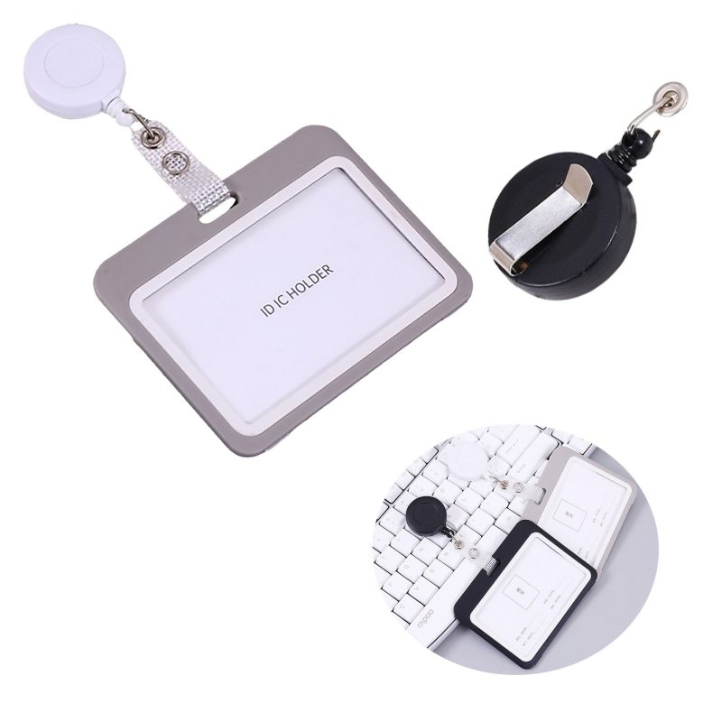 Horizontal Name Tag Badge ID Card Holders - 1
