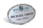 Jeweled Frame Name Badge