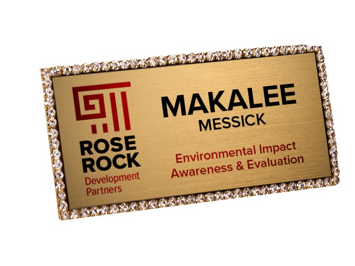 Jeweled Frame Name Badge - 3
