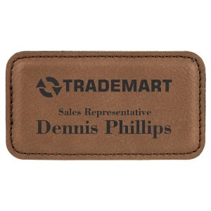 Lane Leatherette Name Tag 3.25x1.75"